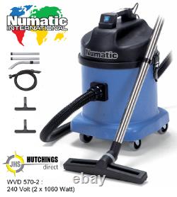 Numatic WVD570-2 Wet/Dry Twin Motor Industrial Commercial Vacuum Cleaner Builder
