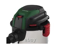 Parkside 1400W Powerful Wet & Dry Vacuum Cleaner 25L All Purpose + Accessories