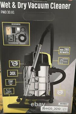 Parkside Wet & Dry 1500w Vacuum Cleaner 30L PWD 30 A1 1 Day Delivery