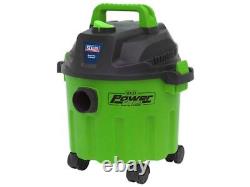 SEALEY Vacuum Cleaner Wet & Dry 10ltre 1000W / 230V BRIGHT Green