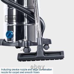 Scheppach 1300W premium wet & dry vacuum cleaner with 3m hose 30 litre tank