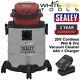 Sealey Cordless Wet And Dry Vacuum Cleaner 20v 4ah Battery Charger 20l Portable