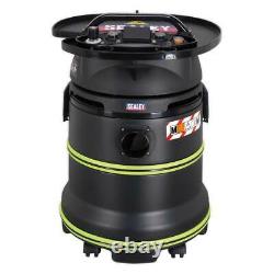 Sealey DFS35M Vacuum Cleaner Industrial Dust-Free Wet & Dry 35ltr 1000With230V