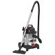 Sealey Pc200sd Vacuum Cleaner Industrial Wet & Dry 20l 1250with230v Stainless Bin
