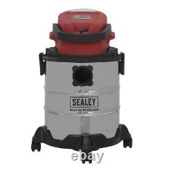 Sealey PC20SD20V, Vacuum Cleaner Cordless Wet & Dry 20L 20V Body Only