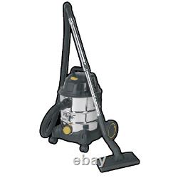 Sealey Vacuum Cleaner Builder / Construction Wet & Dry 20ltr 1250W / 110V Steel