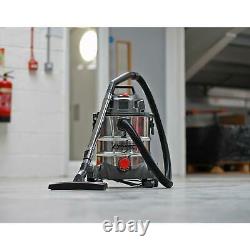 Sealey Vacuum Cleaner Industrial Wet & Dry 20L High Powered Telescopic
