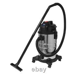 Sealey Vacuum Cleaner (Low Noise) Wet & Dry 30L 1000With230V