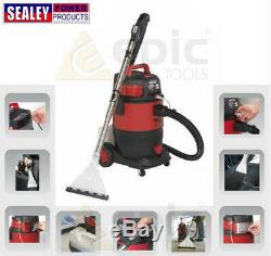 Sealey Wet/Dry Carpet Cleaner Vacuum/Vac Car/Van Valet/Valeting Machine VMA914