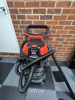 Snap-On Vacuum Cleaner Wet & Dry 60L Extra Powerful Stainless Steel Hoover