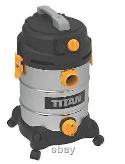Titan TTB785VAC 1400W 30Ltr Wet & Dry Vacuum Cleaner 220-240V Brand New