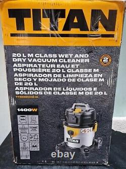 Titan TTB922VAC-M 1400W 20Ltr M Class Wet & Dry Vacuum 220-240V £130