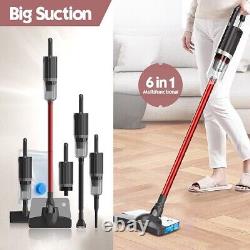 Upright 6 in 1 Stick Power Mop Vacuum Cleaner Cordless Handheld Hoover Wet & Dry