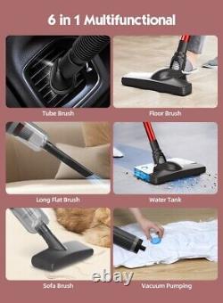 Upright 6 in 1 Stick Power Mop Vacuum Cleaner Cordless Handheld Hoover Wet & Dry