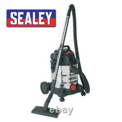VACUUM CLEANER INDUSTRIAL WET & DRY 20LTR 1250With230V STAINLESS DRUM HOOVER