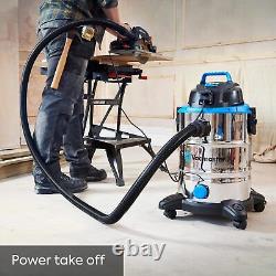 Vacmaster Power 30 PTO Wet & Dry Cleaner, with Power Take Off socket, 30 Litre