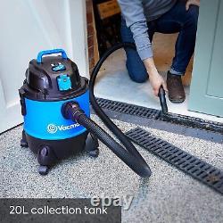 Vacuum Cleaner, 20 litre, 1250W Hoover Wet & Dry BAGGED OR BAGLESS OPERATION Mul