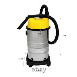 Vacuum Cleaner Industrial Wet & Dry HEPA Commercial FREE Dust Bag 30L Hoover