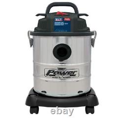 Vacuum Cleaner Wet & Dry Stainless Steel Drum 20L 1200With230V