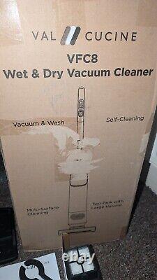 Val Cucine Wet Dry Vacuum Cleaner, 3-in-1 Vacuum Cleaner Mop with Dual-tank