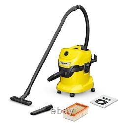 WD 4 16282030, Wet and Dry Vacuum Cleaner Yellow 1000 W 20 litres High Quality