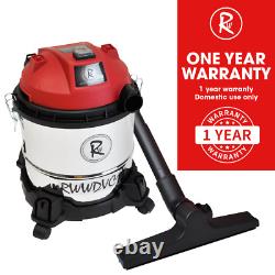 Wet And Dry Vacuum Cleaner 12L RocwooD Stainless Steel 500W 230V Blowing
