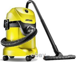 Wet And Dry Vacuum Cleaner Blower Stainless Steel Industrial Garage 17ltr 1400W