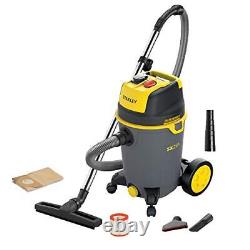 Wet&Dry Vacuum Cleaner Black/Yellow 25 L Power Tool Integrated accessory holder