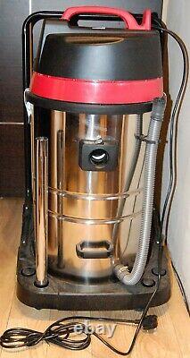 Wet Dry Vacuum Industrial Hoover 80 Litre 3000w Stainless Bagless Water Cleaner