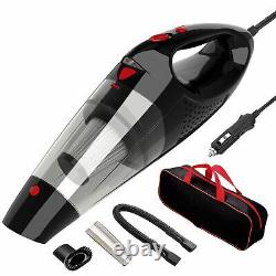 Wet Or Dry Car Vacuum Cleaner With Storage Bag And Led Lighting Auto Accessories