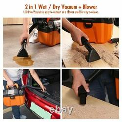 Wet and Dry Vacuum Cleaner, 10L Powerful Max 17KPa Cordless Shop Vacuum with