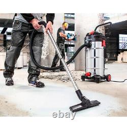 Wet and Dry Vacuum Cleaner Industrial 1500 W Edelstahltank 40 L
